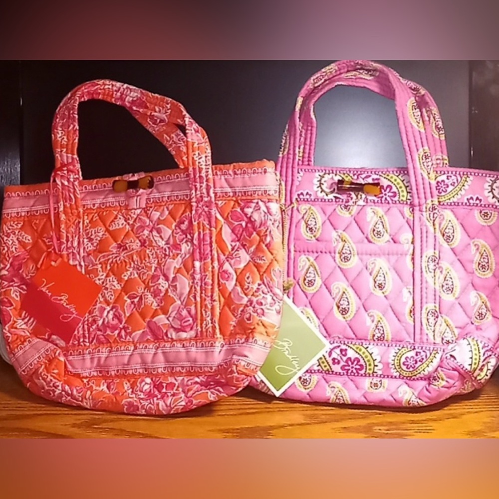 Vera Bradley Little Toggle Totes Set of 2~ NWT